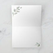 Watercolor Garden Wedding Dankeskarte (Innenseite)