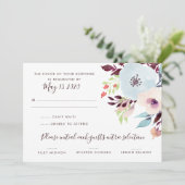 Watercolor Garden Wedding UAWG Einladung (Stehend Vorderseite)