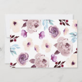 Watercolor Garden Wedding UAWG Einladung (Rückseite)