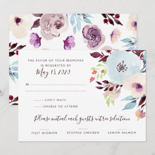 Watercolor Garden Wedding UAWG Einladung