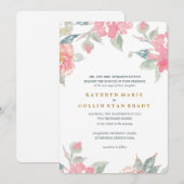 WATERCOLOR GARDEN WEDING Einladung (Vorne/Hinten)
