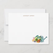 Watercolor Gardening Tools  Dankeskarte (Vorderseite)