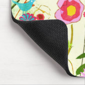 Watercolor-Garten-Blumen Mousepad (Ecke)