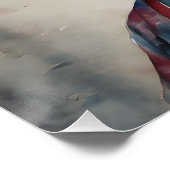 Watercolor Geisha no 7 Poster (Ecke)