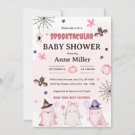 Watercolor-Geister-Einladung zur Babyparty an Hall Einladung