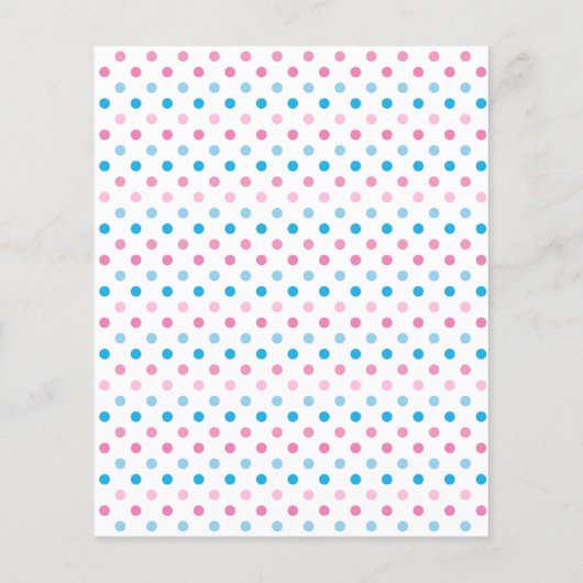 Watercolor Gender offenbaren Ratschläge, wer spiel (Rückseite)