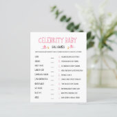 Watercolor Gender Reveal Celebrity Baby Girl Names (Stehend Vorderseite)