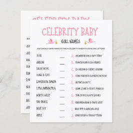 Watercolor Gender Reveal Celebrity Baby Girl Names
