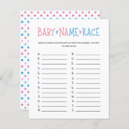 Watercolor Gender zeigt Baby Name Race Game