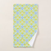 Watercolor Geo _ Citrus Badhandtuch Set (Handtuch)