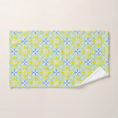 Watercolor Geo _ Citrus Badhandtuch Set (Handtuch)