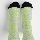 Watercolor Geo _ Citrus Socken (Oben)