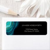 Watercolor Geode Green Black Agate Malachite (Insitu)