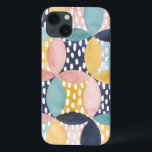 Watercolor Geometric Circles Case-Mate iPhone Hülle<br><div class="desc">Watercolor Geometric Circles Artist: Grace Popp</div>