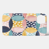 Watercolor Geometric Circles Case-Mate iPhone Hülle (Rückseite (Horizontal))