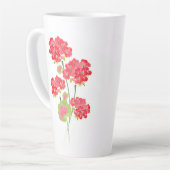 Watercolor Geraniums Stems Milchtasse (Linke Ecke)