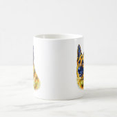 Watercolor German Shepherd Kaffeetasse (Mittel)