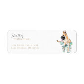 Watercolor German Shepherd Malinois Dog (Vorne)