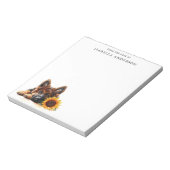 Watercolor German Shepherd Puppy From The Desk Of Notizblock (Rotiert)