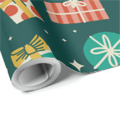 Watercolor Geschenke Weihnachten Geschenke Wrappin Geschenkpapier (Rolleneckpunkt)