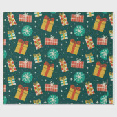 Watercolor Geschenke Weihnachten Geschenke Wrappin Geschenkpapier (Flach)