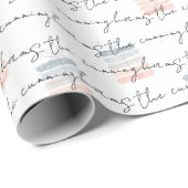 Watercolor Geschenkmuster Fügen Sie Ihren Familien Geschenkpapier (Rolleneckpunkt)