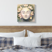 Watercolor-Gesichtsmalerei Leinwanddruck (Insitu (Schlafzimmer))