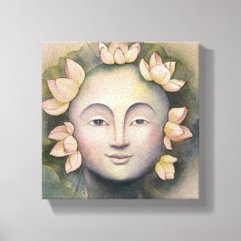 Watercolor-Gesichtsmalerei Leinwanddruck