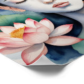 Watercolor-Gesichtsmalerei Poster (Ecke)