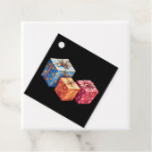 Watercolor gift boxes  illustration square geschenkanhänger (Beispiel)