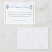 Watercolor Ginger Jar Monogram Wappen, Chinoiserie Begleitkarte (Vorne/Hinten)