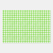 Watercolor Gingham Wrapping Paper Geschenkpapier Set (Vorderseite 3)