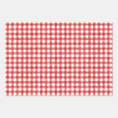 Watercolor Gingham Wrapping Paper Geschenkpapier Set (Vorderseite 3)