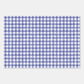 Watercolor Gingham Wrapping Paper Geschenkpapier Set (Vorderseite 2)