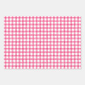 Watercolor Gingham Wrapping Paper Geschenkpapier Set (Vorderseite 2)