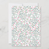 Watercolor Giraffe Kinderdusche Einladung (Rückseite)