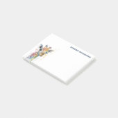 Watercolor Giraffe Minimalist Personalized Post-it Klebezettel (angewinkelt)