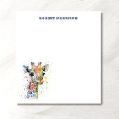 Watercolor Giraffe Sophisticated Notepad Notizblock