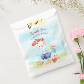 Watercolor Girl Rooster Farm Vielen Dank Geschenktütchen (Versiegelt)