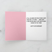 "Watercolor Girl" Sweet 16 Birthday Card Karte (Innenseite)