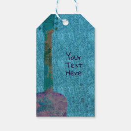 Watercolor Gitarre Musical Geburtstagsparty Gefall Geschenkanhänger