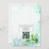 Watercolor Glas Terrarium Succulents Wedding Invi Einladung (Rückseite)