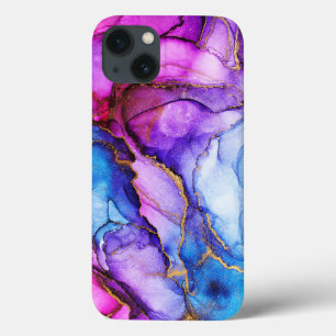 Watercolor-Glitter-Lila-Blau-iPhone/iPad-Hülle Case-Mate iPhone Hülle