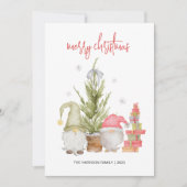 Watercolor Gnome Weihnachten (Vorderseite)