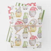 Watercolor Gnome Weihnachten Geschenkpapier Set (Beispiel)