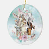Watercolor GOAT Rassen Collage | GetYerGoat™ Keramik Ornament (Links)