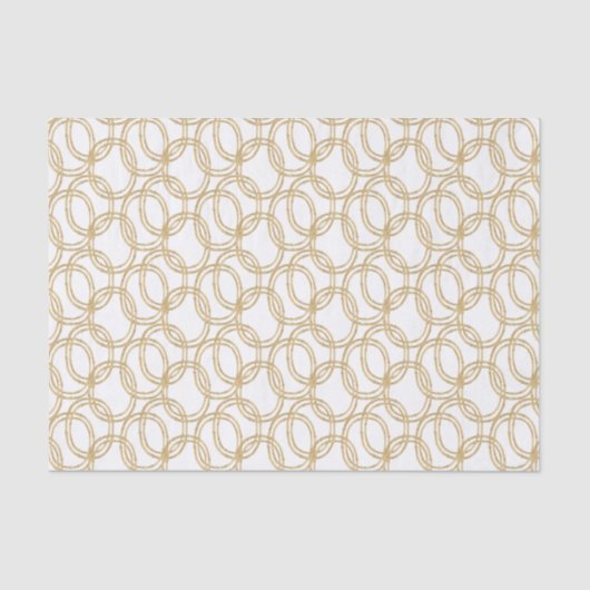 Watercolor Gold Bamboo Rings Seidenpapier (Vorderseite)