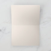 Watercolor Gold Burgundy Rose Danke Karte (Innenseite)