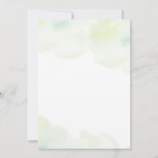 Watercolor Gold Confetti Engagement Party Einladung (Rückseite)