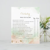 Watercolor Gold Confetti Oh Baby Showspiel (Stehend Vorderseite)